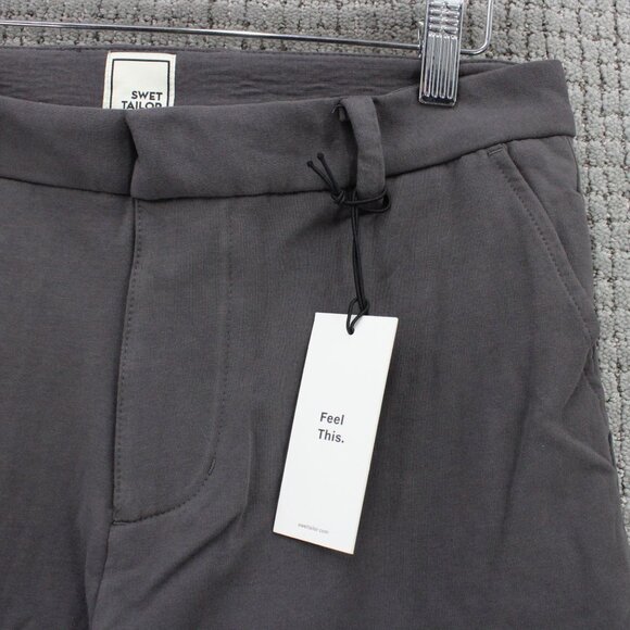 Swet Tailor Chino Shorts Mens Size 29 Gray Solid Performance Lightweight NWT - Picture 2 of 11